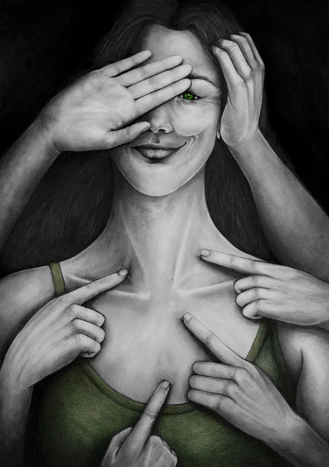 I, I, I & Me, grafietkunstwerk uit de serie Inner Layers